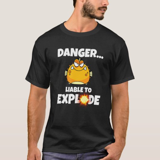 フグ 危険 引火性 フグ Tシャツ (正面)