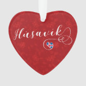 フサヴィクハート、私はフサヴィク、アイスランドを愛する オーナメント (正面)