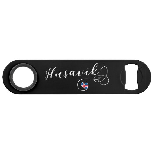 フサヴィクハート、私はフサヴィク、アイスランドを愛する スピード栓抜き (裏面横)