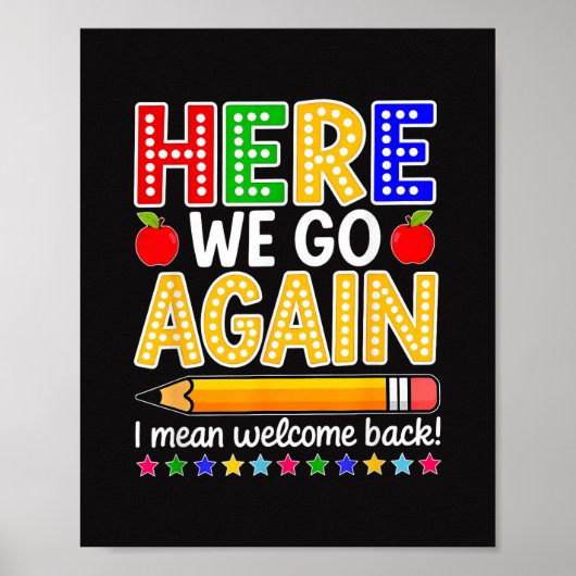 フザけた また始まるね 先生やっほー って言いたいところだけど Welcome Back ポスター (正面)