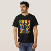 フザケた奴、学校に通って67+33日目 Boys Kids 100日目おめでとう Tシャツ (正面フル)