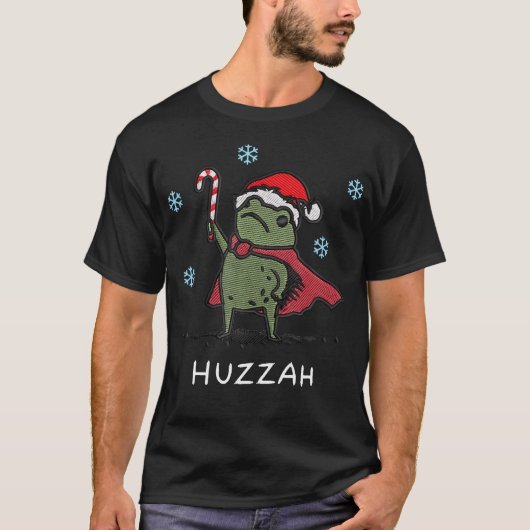 フザーザフロッグナイト面白い剣のミーム引用クリスマス Tシャツ (正面)