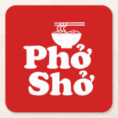 フシởッở スクエアペーパーコースター (正面)