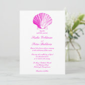 フシアシーシェル結婚式招待状 招待状 (スタンド正面)