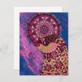 フシアフローラオッター ノートカード (正面/裏面)