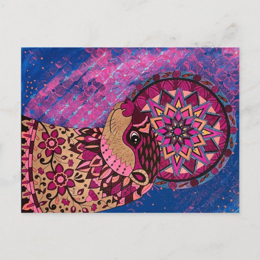 フシアフローラオッター ポストカード (正面)