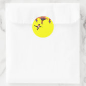フシヤとハチドリ ラウンドシール (バッグ)