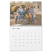 フシンプルァミリポートレートカスタムの姓 カレンダー (3月 2026)