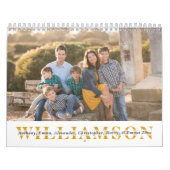 フシンプルァミリポートレートカスタムの姓 カレンダー (カバー)