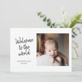 フシンプルォトコラージュが世界へようこそ誕生 案内状 (スタンド正面)