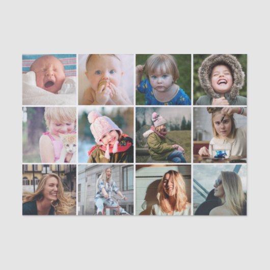 フシンプルォトコラージュ12写真 薄葉紙 (正面)