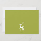 フシンプルォトファミリークリスマスカモダンード シーズンカード (裏面)