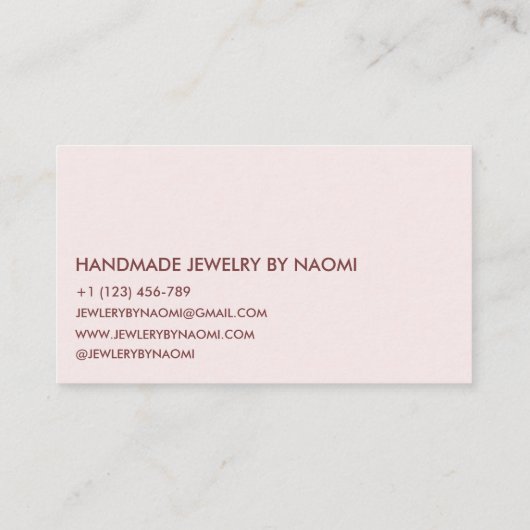 フシンプルラワユニークー名刺 名刺 (裏面)