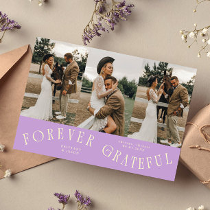 フジのForever Grateful ウェディングマルチフォト サンキューカード