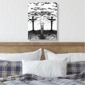 フジションイラストレーションバイアマンダディール キャンバスプリント (インサイチュ (寝室))