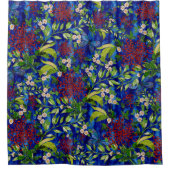 フジタムデイジーと蝶 シャワーカーテン (正面)