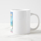 フジャイラ統一された・アラブ首長国連邦ビーチポスター ジャンボコーヒーマグカップ (右)