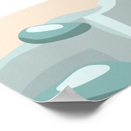 フジャイラ統一された・アラブ首長国連邦ビーチポスター ポスター (角)