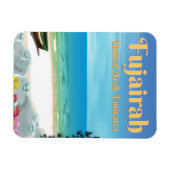 フジャイラ統一された・アラブ首長国連邦ビーチポスター マグネット (横)