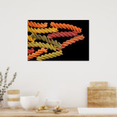 フジリのパスタポスター ポスター (キッチン)