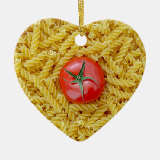 フジリパスタ入りトマト セラミックオーナメント (正面)