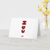 フジーなあなたへの標準的な横向きのグリーティングカード カード (黄色い花)