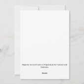 フジ威厳のあるラーアラブ首長国連邦の古代城 シーズンカード (裏面)