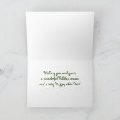 フスキースドッグズホリデーグリーティングカードアラスカ カード (内部)