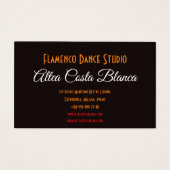 フスペインのァンとフラメンコのダンサー。黒と赤 (裏面)