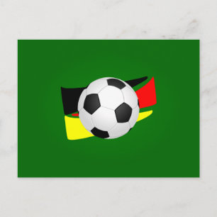 フスボールドイツのサッカードイツ ポストカード