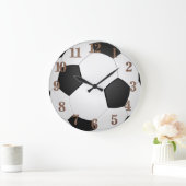 フスボール ラージ壁時計 (ホーム)