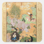 フスラウはシリンが川の流れに浸っているのを見る スクエアシール (正面)