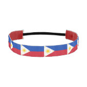 フスリップまたは滑ることィルピン国旗を持つノンヘッドバンド アスレチックヘッドバンド (正面)