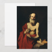 フセペ・デ・リベラによる聖ヒエロニムス シーズンカード (正面/裏面)