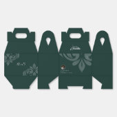 フタログリーンお洒落ダマミニマルスク写真結婚の写真 フェイバーボックス (見開き)