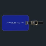 フタロブループロフェッショナルミニマルモダンリスト ラゲッジタグ<br><div class="desc">この名刺で自分モダンを表エレガント現しなさい。このテンプレートは全カスタマイズてのプロフェッショナルの職業に合わせることができる。</div>