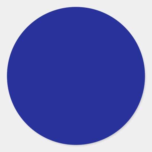 フタロブルー無地のカラー ラウンドシール (正面)