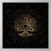 フタークのパターンにトリケトラと生活の木 ポスター (正面)