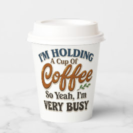 フタ付きおもしろコーヒーパーティー用紙コップ 紙コップ