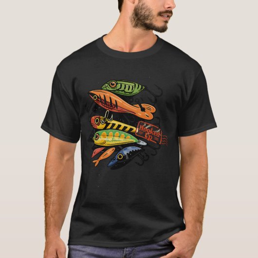 フッキング済みルアー Tシャツ (正面)