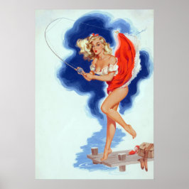 フックされたピン留め ポスター