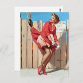 フックされたピン留め ポストカード (正面/裏面)