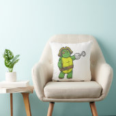 フックされた手と目のパッチで海賊として亀 クッション (椅子)