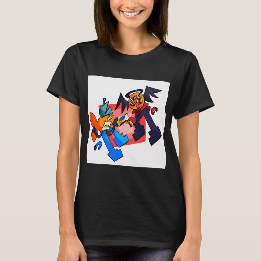 フックとエンジェル Tシャツ (正面)