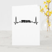 フックとチェーン牽引トラックハートビートギフト カード (黄色い花)