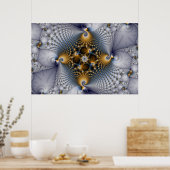 フックとネット – フラクタル ポスター (キッチン)