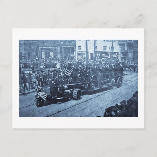 フックとラダーオンパレード – Vinatge ポストカード (正面)