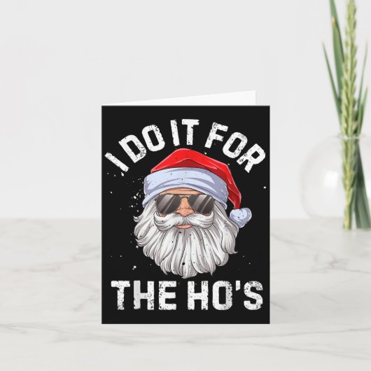 フックのためにやっているのさ 不謹慎で面白いクリスマスギフト カード (正面)