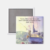 「フックを落とす(クリスチャン)」磁石 マグネット (正面/裏面)