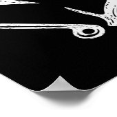 フックアントラーハートラブ魚釣り狩りフィッシュディアーH ポスター (角)